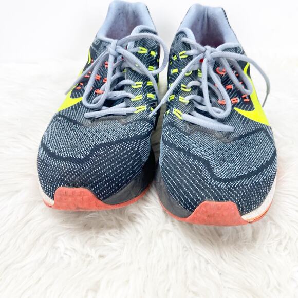 Nike 13 Mens Air Zoom Structure 18 Magnet Grey Volt Running Shoes - Picture 5 of 10